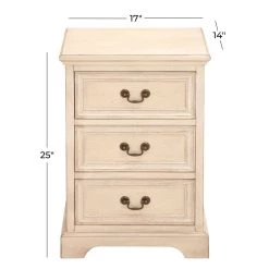 Best Sale π― Cream Wood Traditional Accent Table, 25" x 17" x 14" by Ivory and Iris π 10 Best Sale π― Cream Wood Traditional Accent Table, 25" x 17" x 14" by Ivory and Iris π -Cheap Ivory and Iris Store D404568S 5