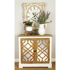 Top 10 ⭐ White Wood Farmhouse Cabinet, 13" x 31" x 16" by Ivory and Iris 🎉 -Cheap Ivory and Iris Store D404593S 6