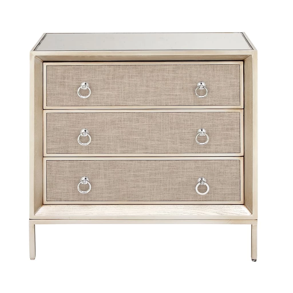 Best Sale β¨ Beige Linen and Wood Glam Chest, 32" x 32" x 16" by Ivory and Iris π 1 Best Sale β¨ Beige Linen and Wood Glam Chest, 32" x 32" x 16" by Ivory and Iris π