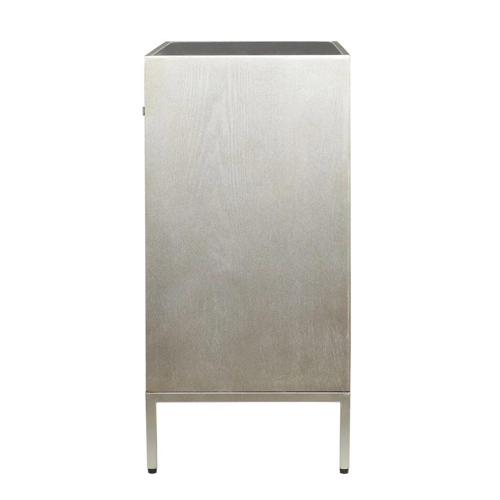 Best Sale β¨ Beige Linen and Wood Glam Chest, 32" x 32" x 16" by Ivory and Iris π 4 Best Sale β¨ Beige Linen and Wood Glam Chest, 32" x 32" x 16" by Ivory and Iris π - Image 4