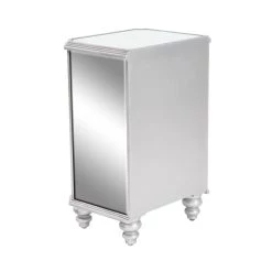 Wholesale ✨ Grey Glass and Wood Glam Chest, 28" x 18" x 15" by Ivory and Iris 🌟 -Cheap Ivory and Iris Store D404619S 7