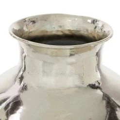 Best deal ✔️ 16" Silver Aluminum Contemporary Round Vase by Ivory and Iris 😍 -Cheap Ivory and Iris Store D404768S 3