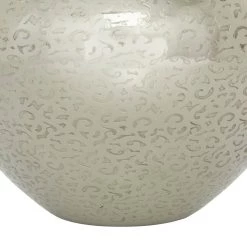 Flash Sale ✨ 13" Silver Aluminum Contemporary Round Vase by Ivory and Iris ✔️ -Cheap Ivory and Iris Store D404775S 5