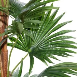 Flash Sale 👏 Fountain Palm Tree, Artificial Decorative Foliage For Indoors, 65", Green by Ivory and Iris ✔️ -Cheap Ivory and Iris Store D404838S 4