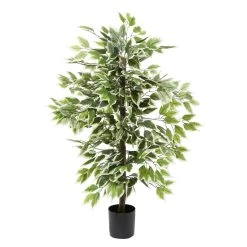 Top 10 🎉 Ficus Tree Artificial Decorative Foliage, 45", Green by Ivory and Iris 🔥