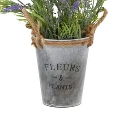 Coupon 👍 Grey Plastic Contemporary Artificial Foliage, 13" x 9" x 14" by Ivory and Iris 🥰 -Cheap Ivory and Iris Store D404861S 3