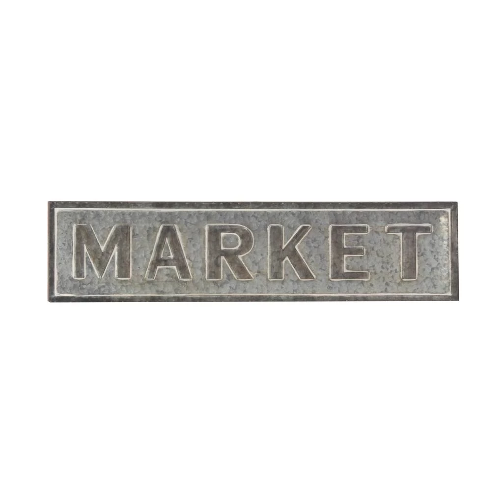 Best reviews of π― Gray Metal Farmhouse Market Sign Wall Décor by Ivory and Iris π 2 Best reviews of π― Gray Metal Farmhouse Market Sign Wall Décor by Ivory and Iris π - Image 2