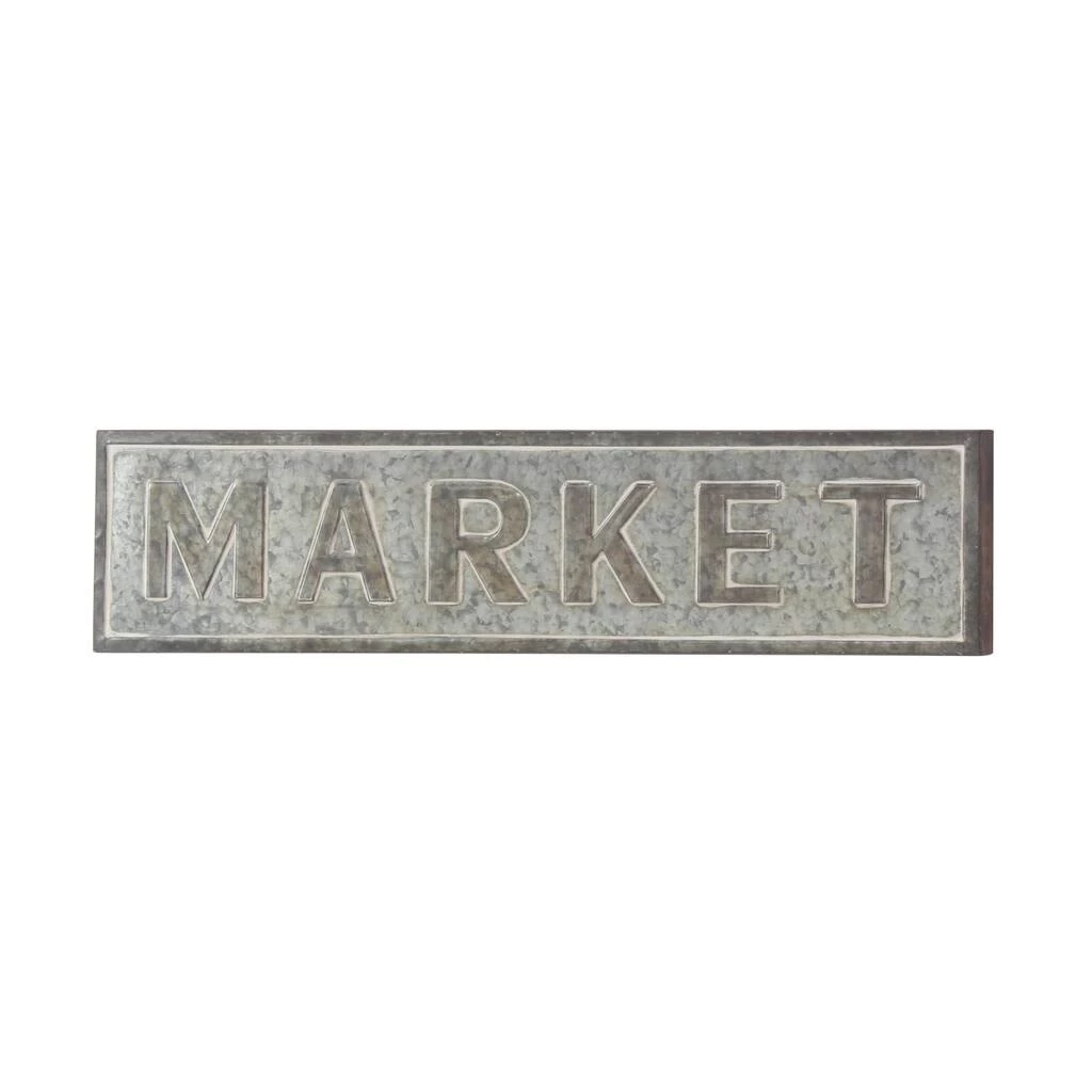 Best reviews of π― Gray Metal Farmhouse Market Sign Wall Décor by Ivory and Iris π 3 Best reviews of π― Gray Metal Farmhouse Market Sign Wall Décor by Ivory and Iris π - Image 3
