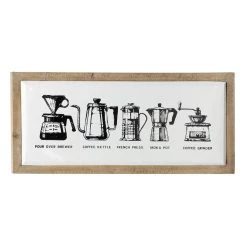 Best deal 🌟 White Vintage Coffee Sign Wood Wall Décor by Ivory and Iris 🔥