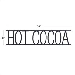 Buy π Black Iron Modern Hot Cocoa Wall Décor by Ivory and Iris π 10 Buy π Black Iron Modern Hot Cocoa Wall Décor by Ivory and Iris π -Cheap Ivory and Iris Store D404868S 5