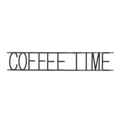 Cheap 𧨠46" Black Coffee Time Iron Wall Sign by Ivory and Iris π§¨