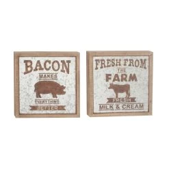 Promo ✨ 18" Farmhouse Wall Sign Set by Ivory and Iris 👍