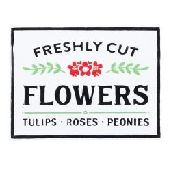 Coupon β 20" White Farmhouse Metal Wall Sign by Ivory and Iris π