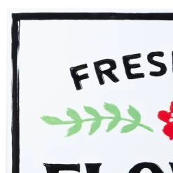 Coupon ⌛ 20" White Farmhouse Metal Wall Sign by Ivory and Iris 👍 -Cheap Ivory and Iris Store D404894S 3