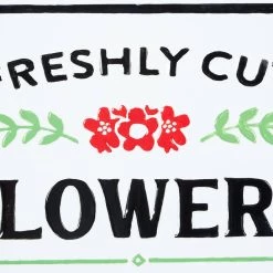 Coupon ⌛ 20" White Farmhouse Metal Wall Sign by Ivory and Iris 👍 -Cheap Ivory and Iris Store D404894S 4