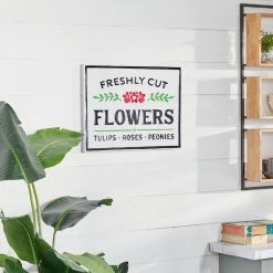 Coupon ⌛ 20" White Farmhouse Metal Wall Sign by Ivory and Iris 👍 -Cheap Ivory and Iris Store D404894S 8