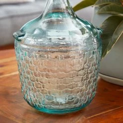 Budget ❤️ 12" Clear Glass Farmhouse Vase by Ivory and Iris ✨ -Cheap Ivory and Iris Store D405019S 3