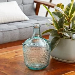 Budget ❤️ 12" Clear Glass Farmhouse Vase by Ivory and Iris ✨ -Cheap Ivory and Iris Store D405019S 8