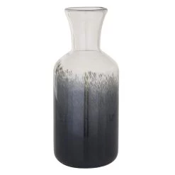 Deals 💯 13.2" Clear & Gray Gradient Glass Coastal Vase by Ivory and Iris 😍
