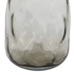 Brand new 🤩 11" Gray Glass Coastal Vase by Ivory and Iris 🎁 -Cheap Ivory and Iris Store D405026S 3