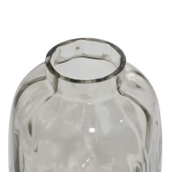 Brand new 🤩 11" Gray Glass Coastal Vase by Ivory and Iris 🎁 -Cheap Ivory and Iris Store D405026S 4