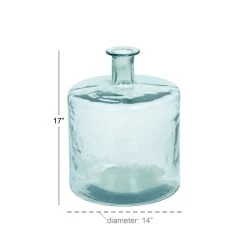 Promo ✔️ 17" Clear Glass Farmhouse Vase by Ivory and Iris 🎉 -Cheap Ivory and Iris Store D405028S 5