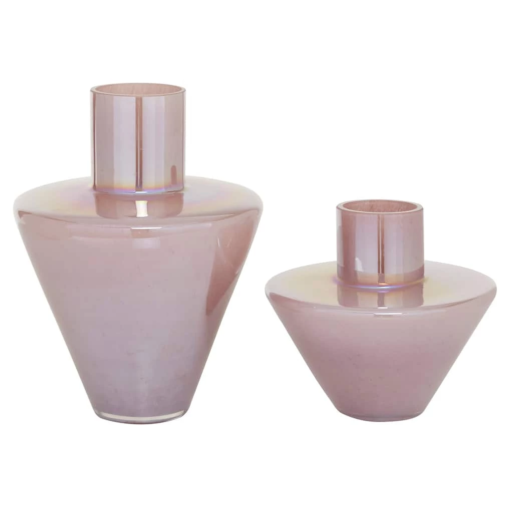 Outlet π White Glass Glam Vase Set by Ivory and Iris β 1 Outlet π White Glass Glam Vase Set by Ivory and Iris β