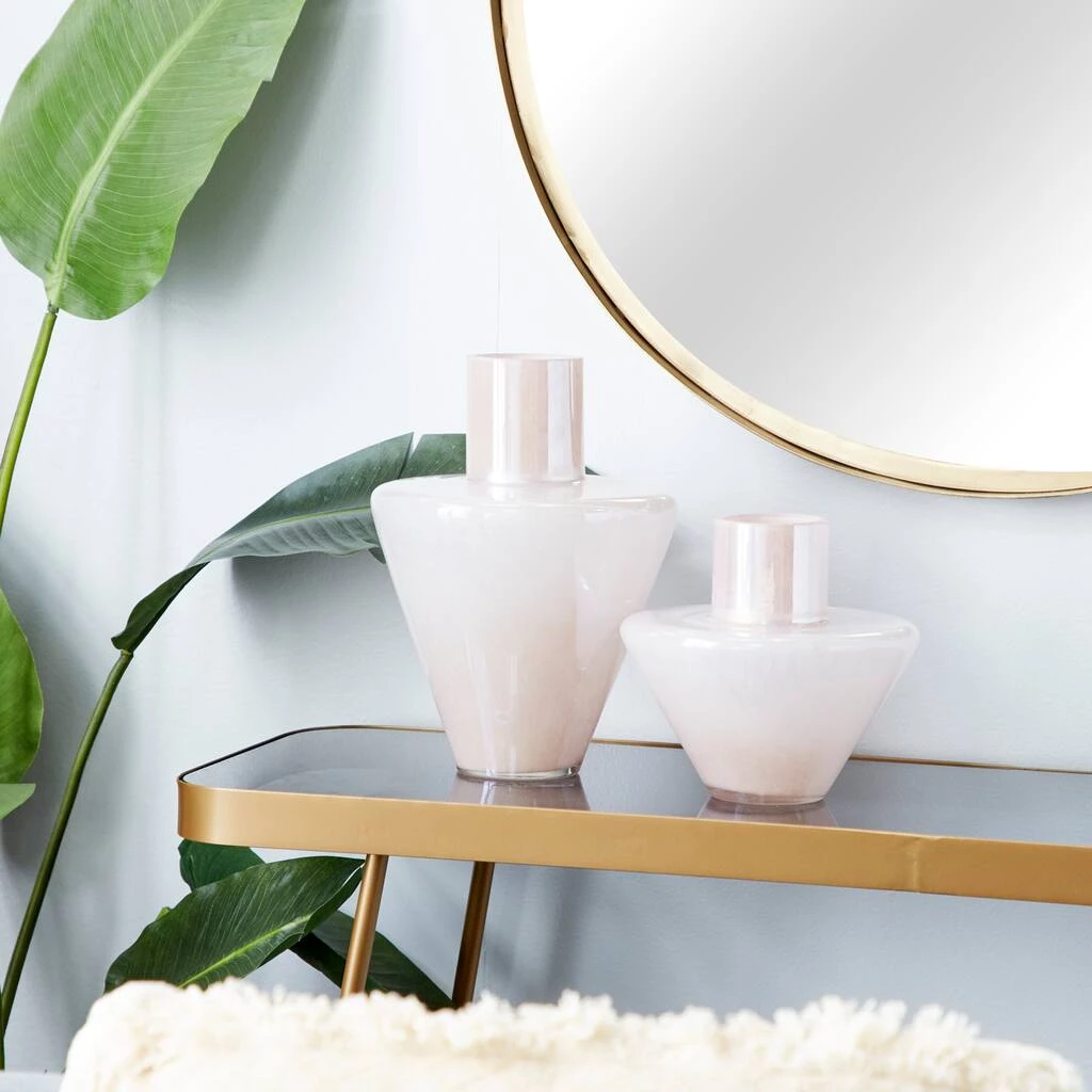 Outlet π White Glass Glam Vase Set by Ivory and Iris β 6 Outlet π White Glass Glam Vase Set by Ivory and Iris β - Image 6