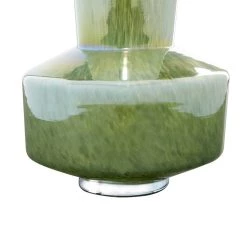 Brand new 🔥 12" Jade Green Magician's Hat Modern Glass Vase by Ivory and Iris 💯 -Cheap Ivory and Iris Store D405032S 3