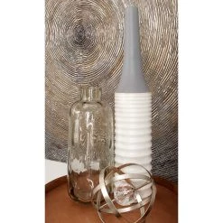 Wholesale ⭐ 15" Gray Coastal Glass Vase by Ivory and Iris ⭐ -Cheap Ivory and Iris Store D405034S 6