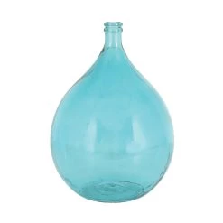 Best reviews of ⌛ 22" Turquoise Coastal Glass Vase by Ivory and Iris 😀