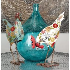 Best reviews of ⌛ 22" Turquoise Coastal Glass Vase by Ivory and Iris 😀 -Cheap Ivory and Iris Store D405035S 4