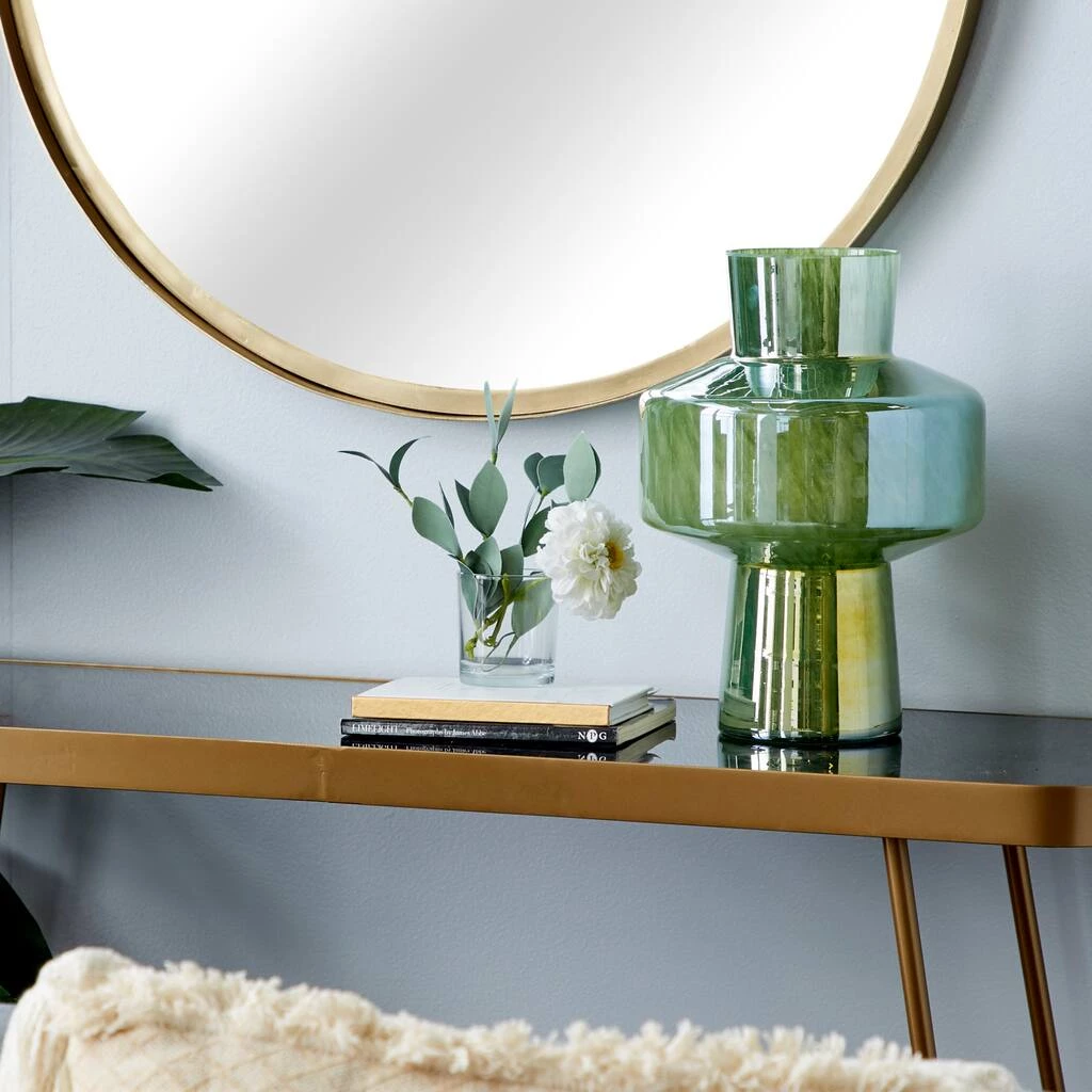 Outlet π₯° 13" Green Modern Glass Vase by Ivory and Iris π 6 Outlet π₯° 13" Green Modern Glass Vase by Ivory and Iris π - Image 6