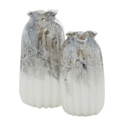 Deals 🌟 Gray Contemporary Glass Vase Set by Ivory and Iris 🥰