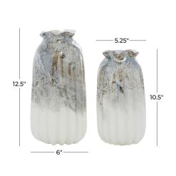 Deals 🌟 Gray Contemporary Glass Vase Set by Ivory and Iris 🥰 -Cheap Ivory and Iris Store D405045S 6
