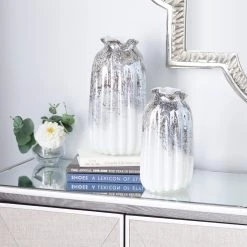 Deals 🌟 Gray Contemporary Glass Vase Set by Ivory and Iris 🥰 -Cheap Ivory and Iris Store D405045S 7