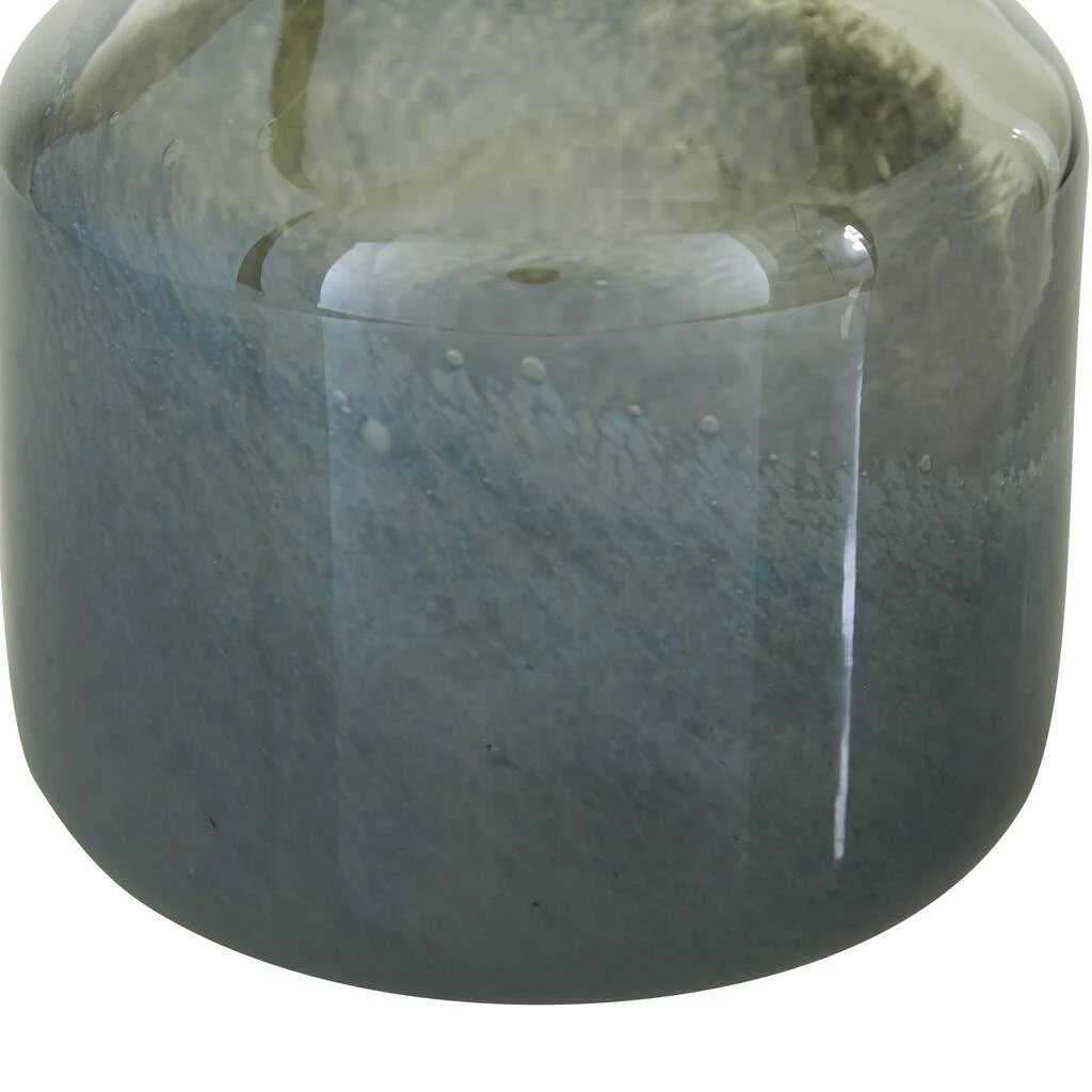 Discount 😀 10" Gray Coastal Style Gradient Glass Vase by Ivory and Iris ❤️ 4 Discount 😀 10" Gray Coastal Style Gradient Glass Vase by Ivory and Iris ❤️ - Image 4