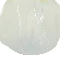 Cheap 🛒 14" White Contemporary Glass Vase by Ivory and Iris 🔥 -Cheap Ivory and Iris Store D405053S 3