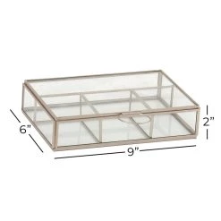 Flash Sale π― Rectangular Metal & Glass Jewelry Box by Ivory and Iris 𧨠10 Flash Sale π― Rectangular Metal & Glass Jewelry Box by Ivory and Iris 𧨠-Cheap Ivory and Iris Store D407372S 5