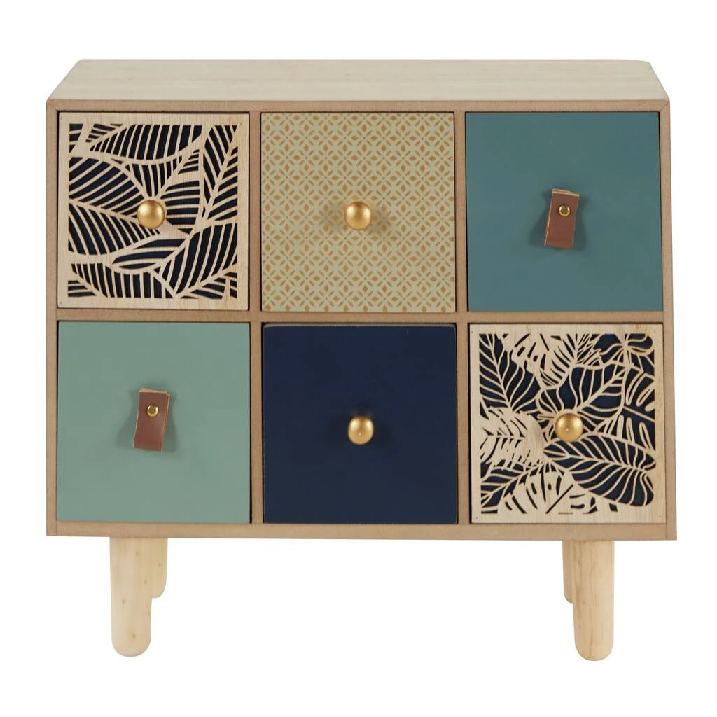 Promo π€© Blue Wood Eclectic 6-Drawer Jewelry Box by Ivory and Iris β 2 Promo π€© Blue Wood Eclectic 6-Drawer Jewelry Box by Ivory and Iris β - Image 2