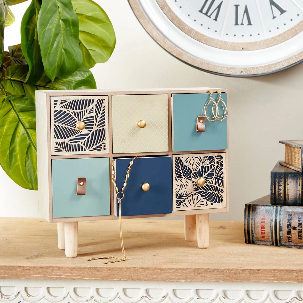 Promo π€© Blue Wood Eclectic 6-Drawer Jewelry Box by Ivory and Iris β 6 Promo π€© Blue Wood Eclectic 6-Drawer Jewelry Box by Ivory and Iris β - Image 6