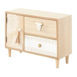 Outlet 💯 Light Brown Wood Eclectic Jewelry Box by Ivory and Iris 🛒