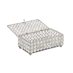 Top 10 🌟 Silver Crystal Glam Jewelry Box by Ivory and Iris 🔔 -Cheap Ivory and Iris Store D407383S 3