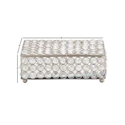 Top 10 🌟 Silver Crystal Glam Jewelry Box by Ivory and Iris 🔔 -Cheap Ivory and Iris Store D407383S 6