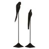 Best deal 👏 Set of 2 Black Aluminum Traditional Bird Sculpture, 29", 35" by Ivory and Iris ⌛