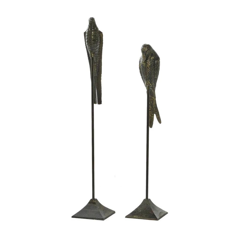 Best deal π Set of 2 Black Aluminum Traditional Bird Sculpture, 29", 35" by Ivory and Iris β 2 Best deal π Set of 2 Black Aluminum Traditional Bird Sculpture, 29", 35" by Ivory and Iris β - Image 2
