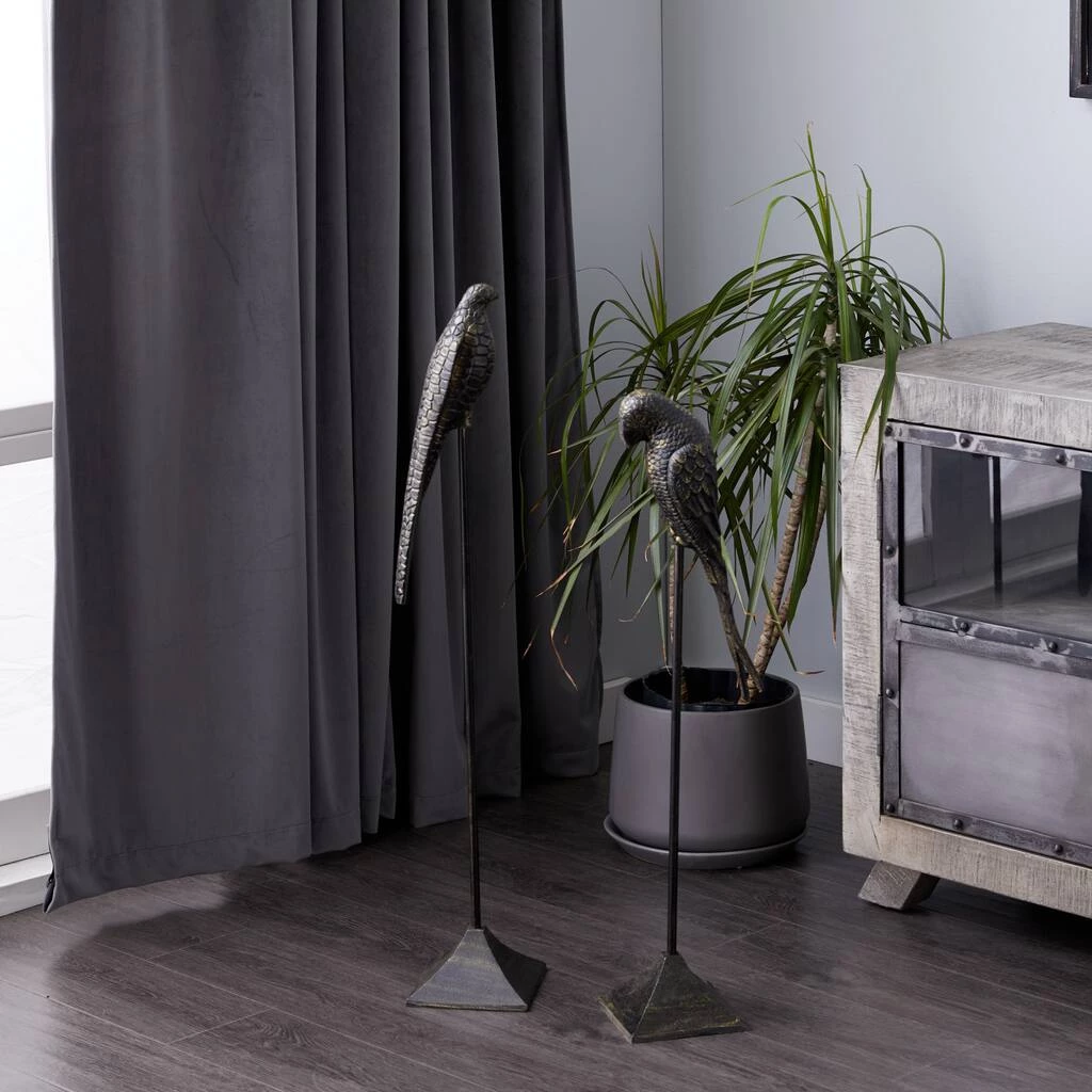 Best deal π Set of 2 Black Aluminum Traditional Bird Sculpture, 29", 35" by Ivory and Iris β 8 Best deal π Set of 2 Black Aluminum Traditional Bird Sculpture, 29", 35" by Ivory and Iris β - Image 8