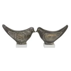 Best reviews of 🌟 Set of 2 Brown Ceramic Coastal Bird Sculpture, 16.75", 18.25" by Ivory and Iris ❤️