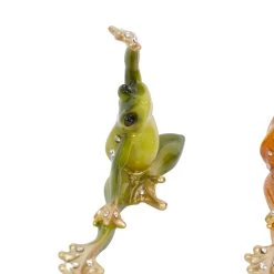 Wholesale 😀 Set of 3 Gold Eclectic Polystone Frog Sculpture 8" x 5" by Ivory and Iris 🤩 -Cheap Ivory and Iris Store D488715S 7