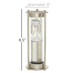 Best reviews of 🧨 8.5" Silver Aluminum Modern Timer by Ivory and Iris 🎉 -Cheap Ivory and Iris Store D489171S 5